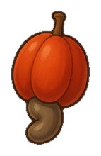 Caju — peça do cerrado no jogo Tatu Tatu